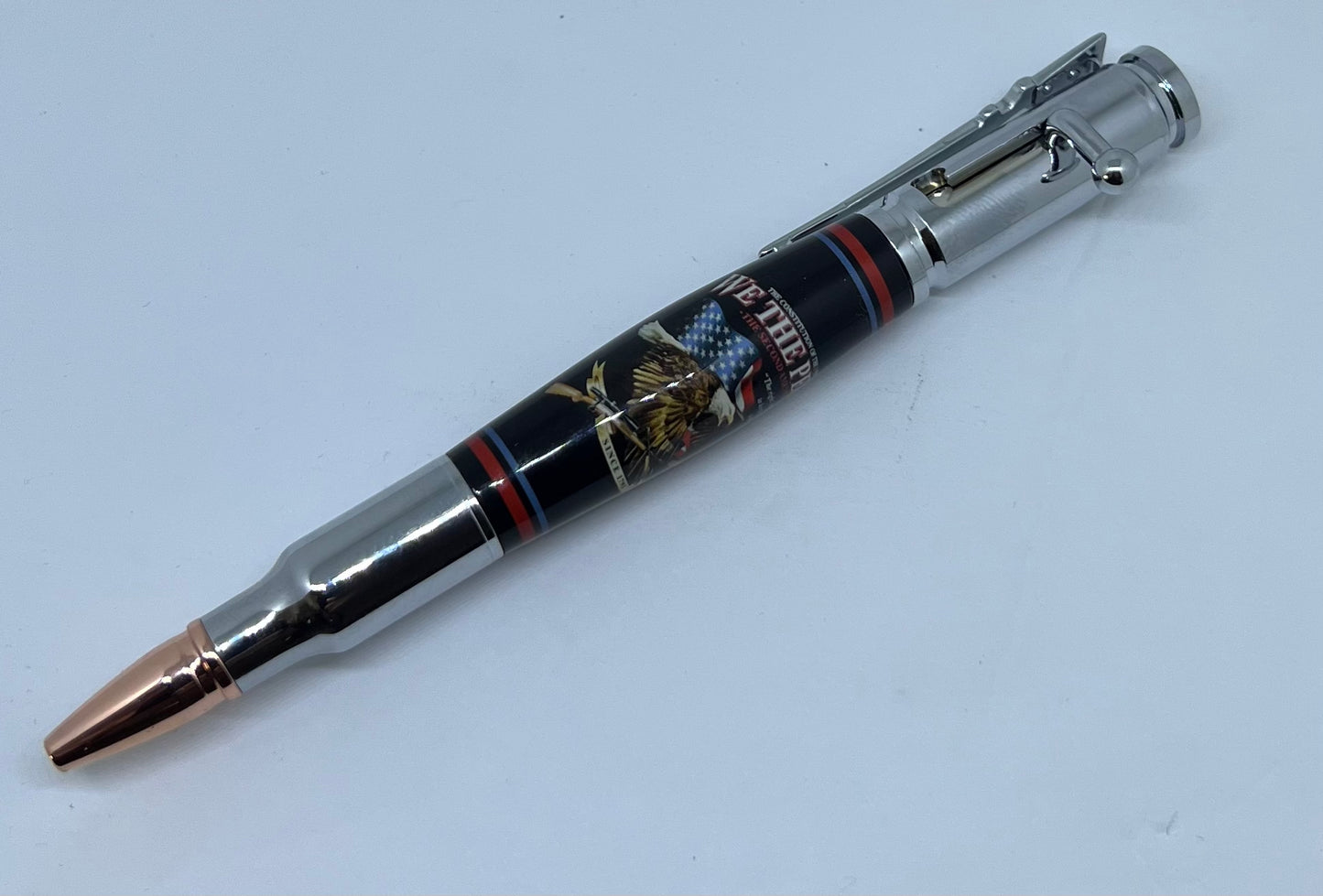 We the People with Eagle and Flag - Bolt Action - .30 Caliber with rifle clip